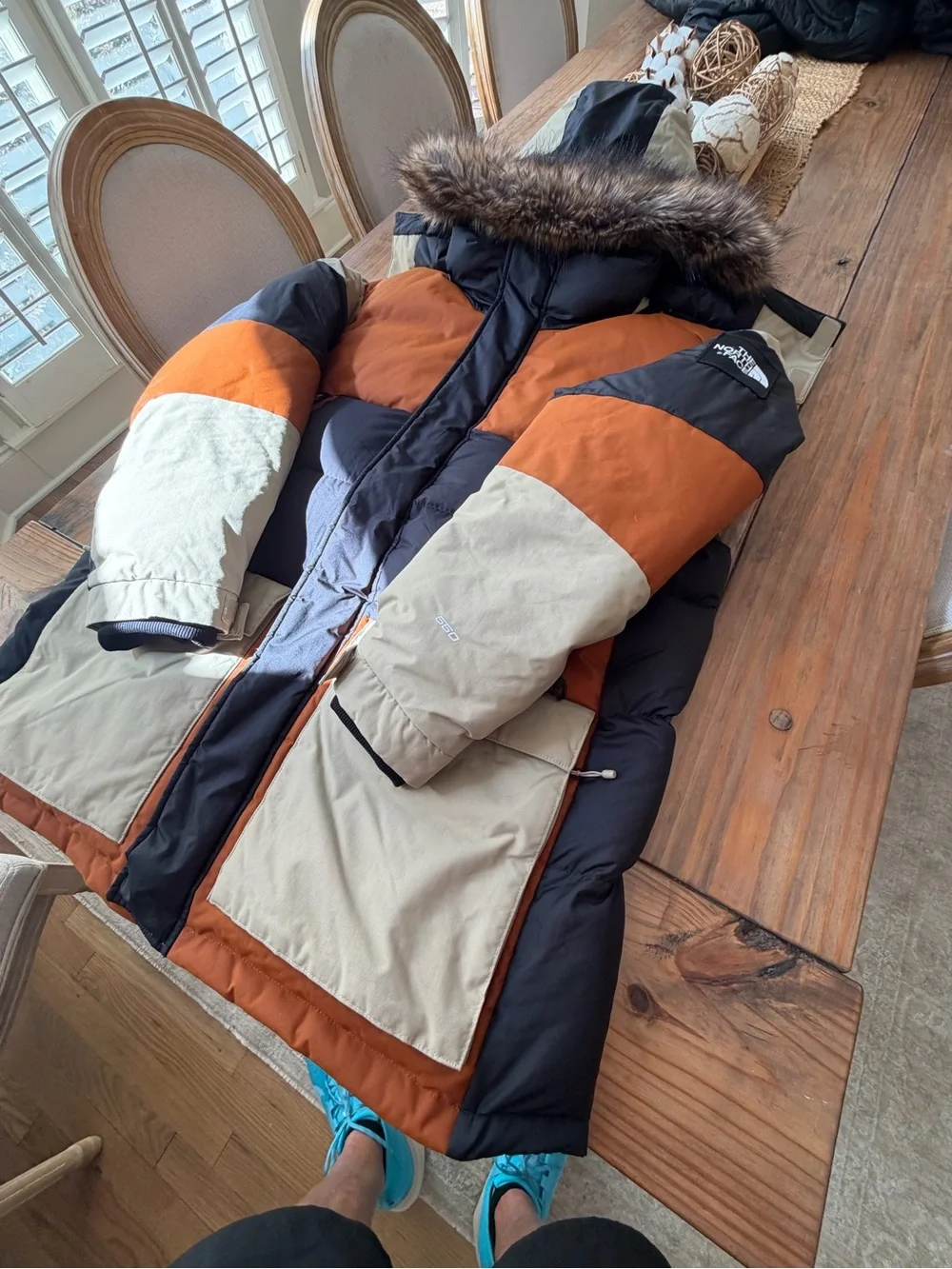 NORTH FACE CAFE CARAMEL 550 DOWN PARKA MENS XL NWOT EXCELLENT CONDITION RET$699